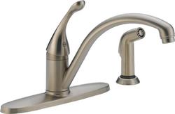Single Handle Kitchen Faucet with Side Spray in Brilliance&reg; Stainless