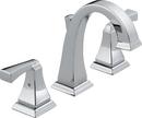Delta Faucet Chrome Two Handle Widespread Bathroom Sink Faucet with Metal Drain Assembly 
