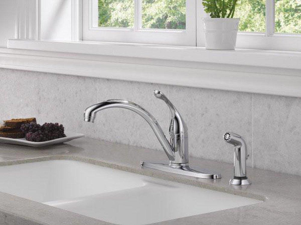 Delta Faucet Chrome Single Handle Kitchen Faucet 