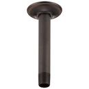 Brizo Venetian Bronze 1/2 x 2-3/8 x 6 in. NPT Solid Brass Shower Arm and Flange 