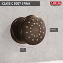Delta Faucet Venetian Bronze Single Function Body Spray 