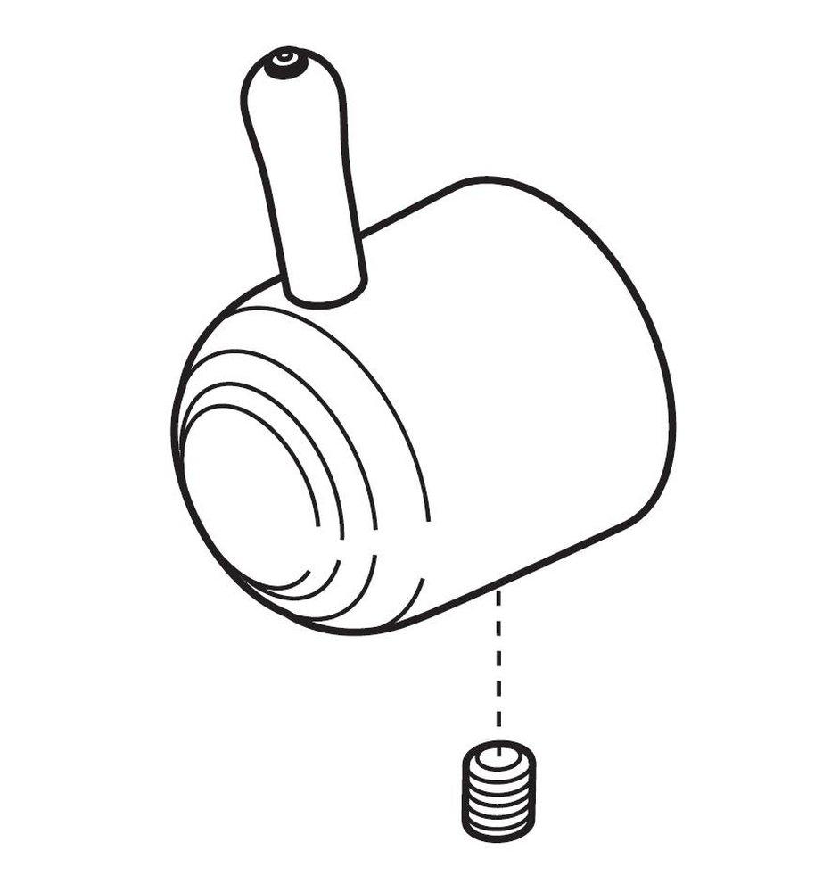 *CVR* DIV HDL W/ SET SCRW 