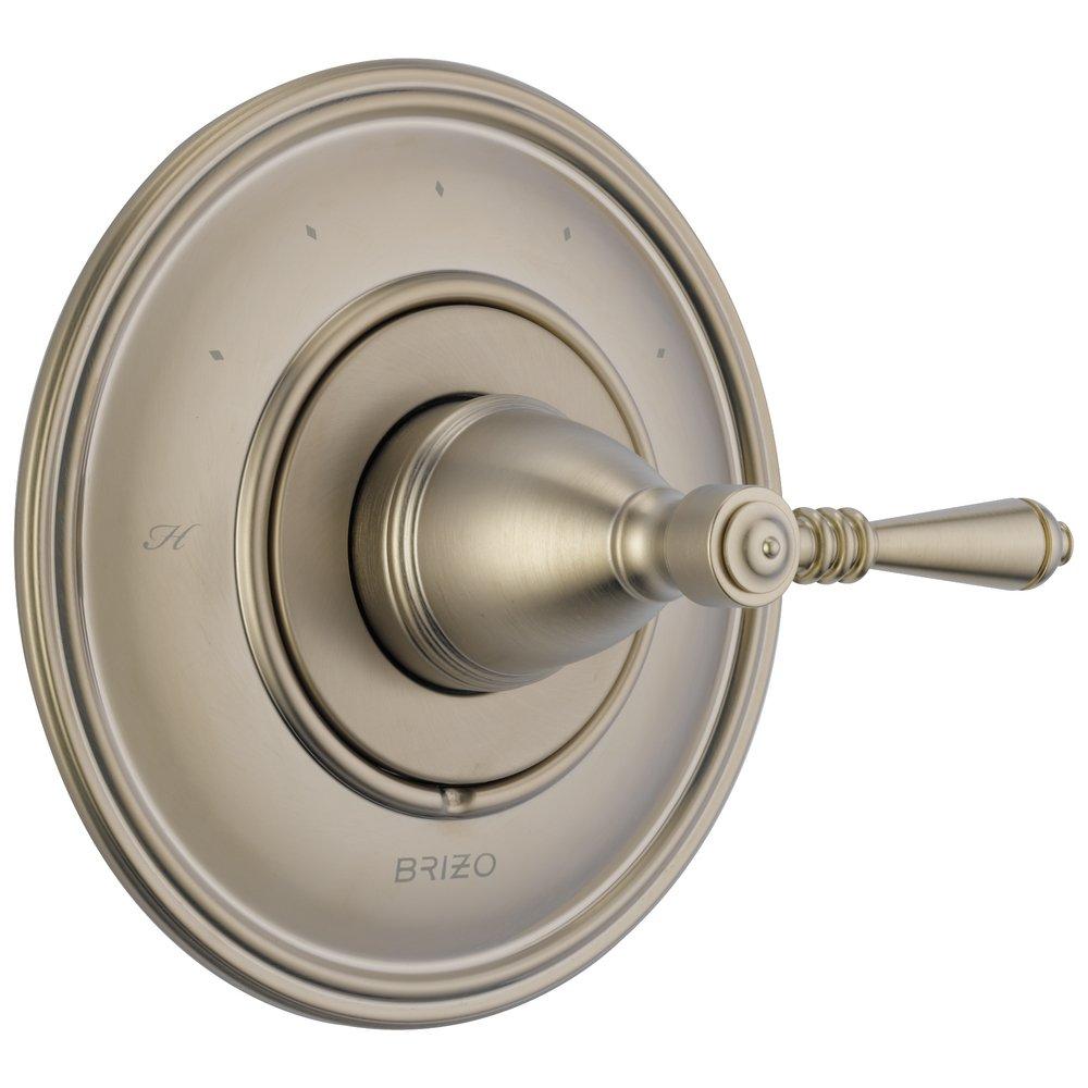 Brizo Brushed Nickel Thermostatic Valve Trim with Single Lever Handle 