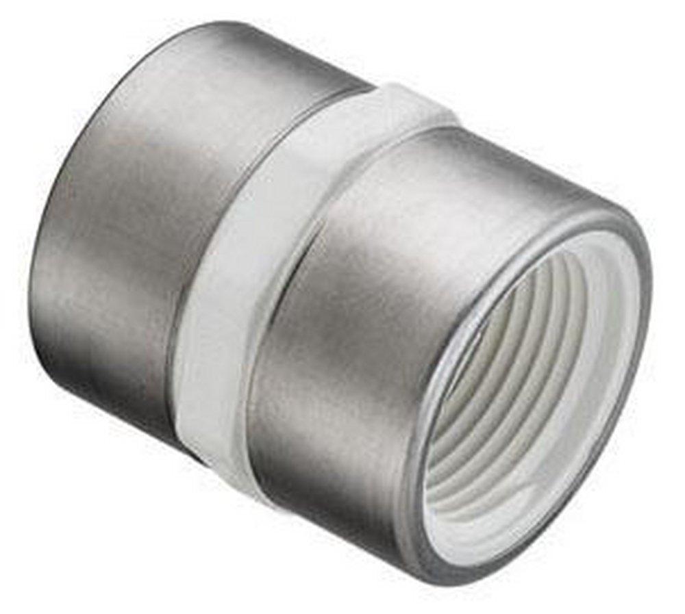 White FPT Schedule 40 PVC Coupling 