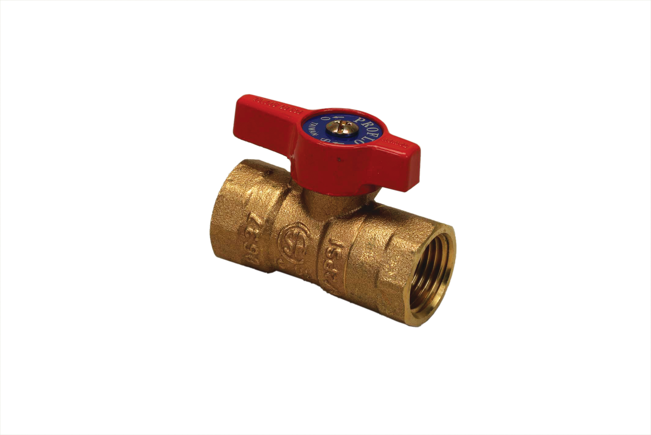PROFLO&reg; Brass FIPT Lever Handle Gas Ball Valve 