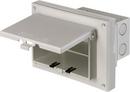 Arlington Industries White Horizontal Electrical Siding Box 