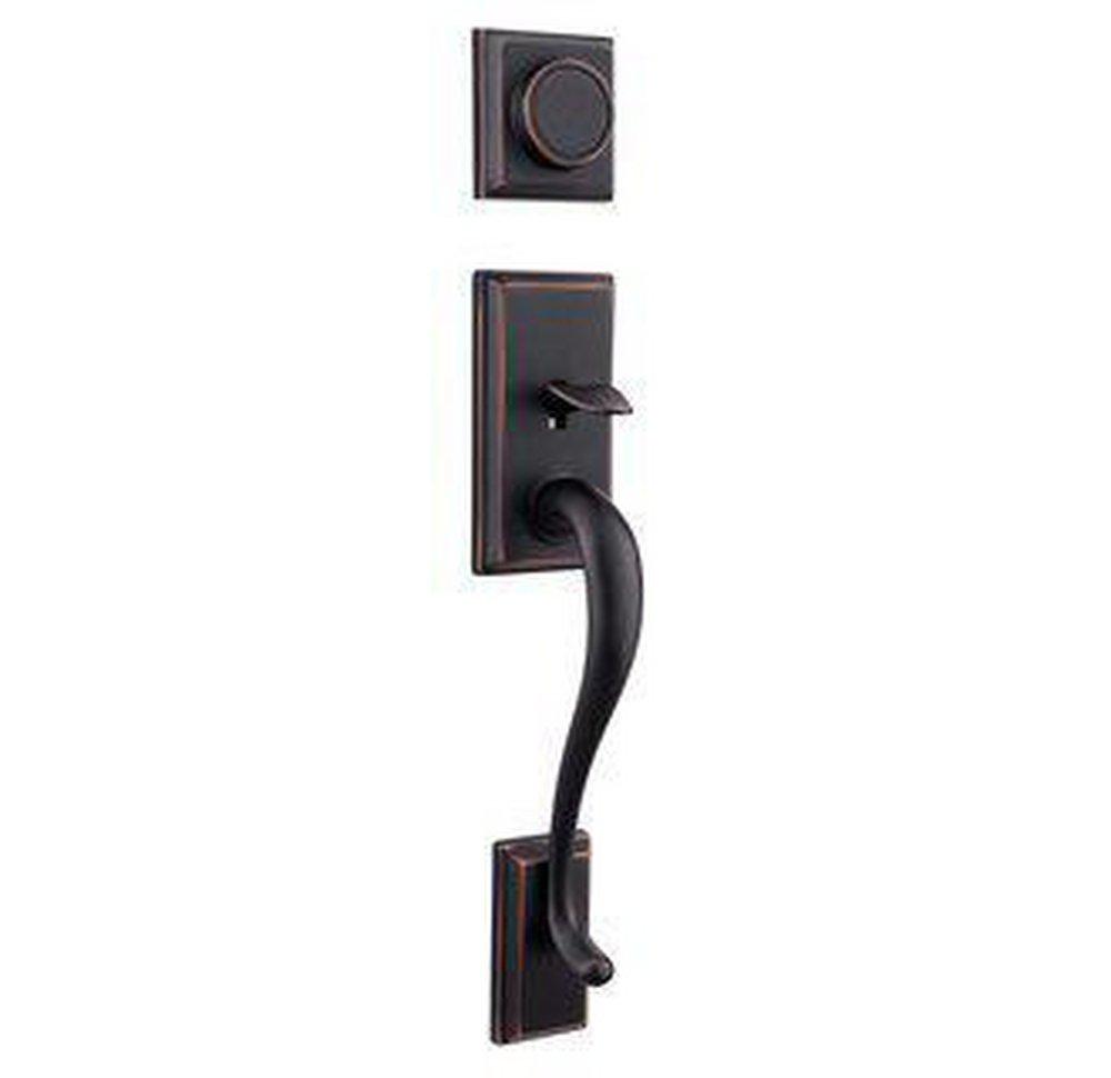 Kwikset Venetian® Bronze Inactive or Dummy Handleset with Inactive or Dummy Deadbolt Exterior Only 