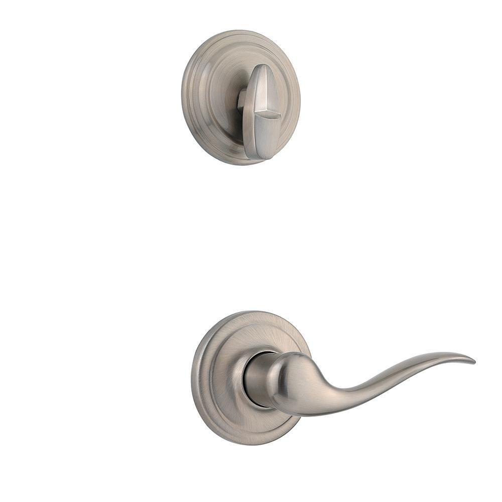 Kwikset Satin Nickel Right Handed Single Cylinder Interior Pack Lever 