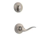 Right Handed Single Cylinder Interior Pack Lever in Satin Nickel