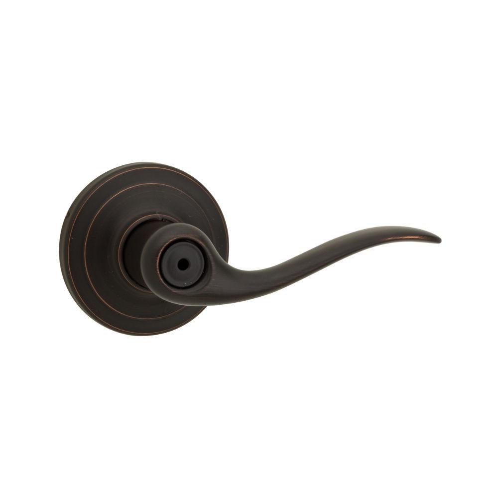 Kwikset Venetian Bronze 2-3/32 in. Privacy Lever 