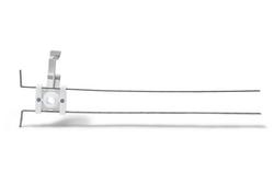 24 x 1/2 x 2-1/4 in. 25 lb. Galvanized Steel and ABS Bracket with Lock Block