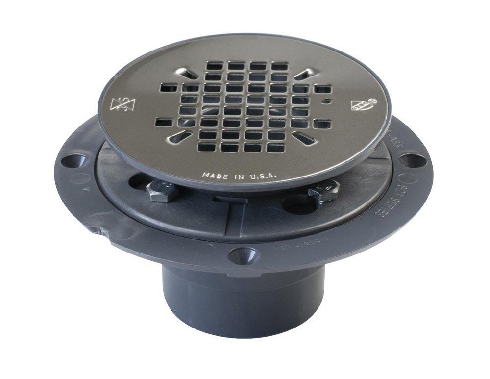 Sioux Chief Grey Hub Plastic Shower Drain 
