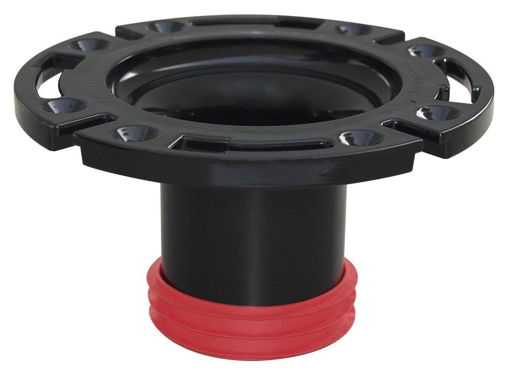 Sioux Chief Black 3 in. ABS Closet Flange with Test Cap 