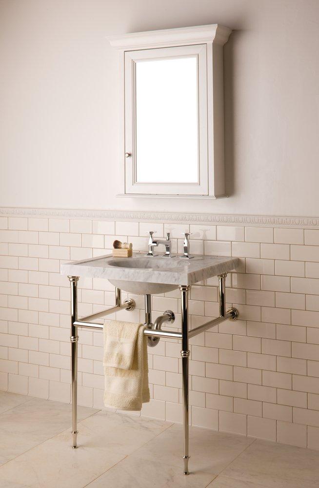 Stone Forest Carrara Marble Bathroom Sink 