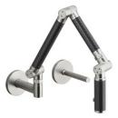 2-Hole Kitchen Faucet with Single Lever Handle in Vibrant Stainless