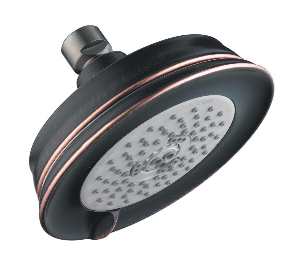 Hansgrohe Rubbed Bronze Multi Function Full, Intense Turbo and Pulsating Massage Showerhead 