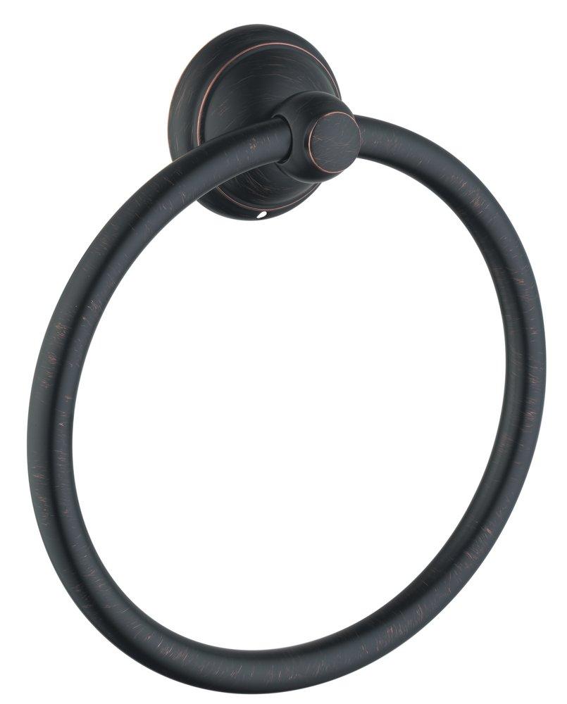 Hansgrohe Rubbed Bronze Round Closed Towel Ring 
