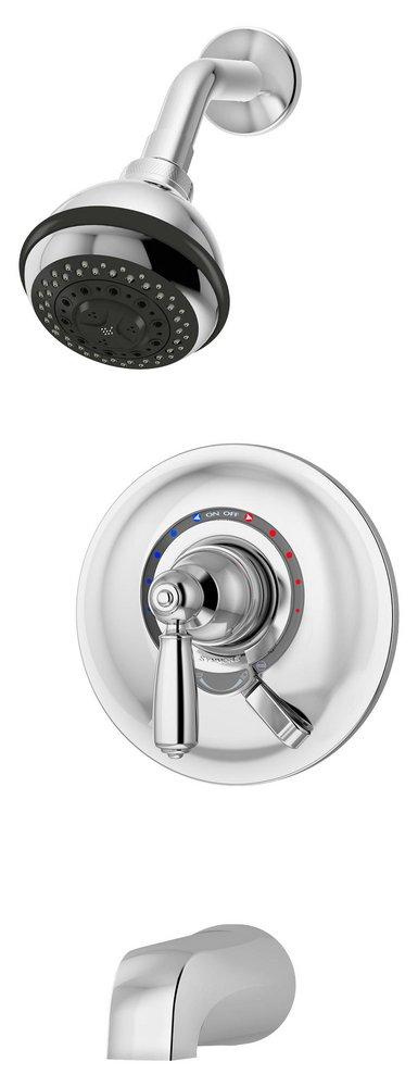 Symmons Industries Polished Chrome Two Handle Multi Function Bathtub & Shower Faucet (Trim Only) 