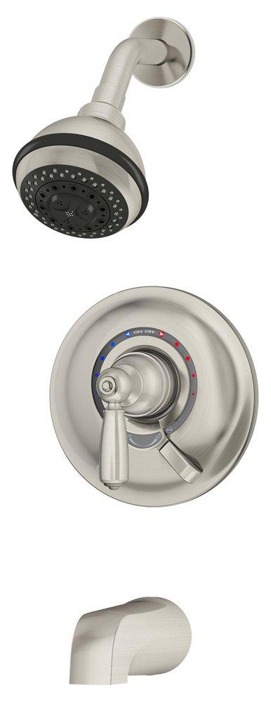 Symmons Industries Satin Nickel Two Handle Multi Function Bathtub & Shower Faucet (Trim Only) 