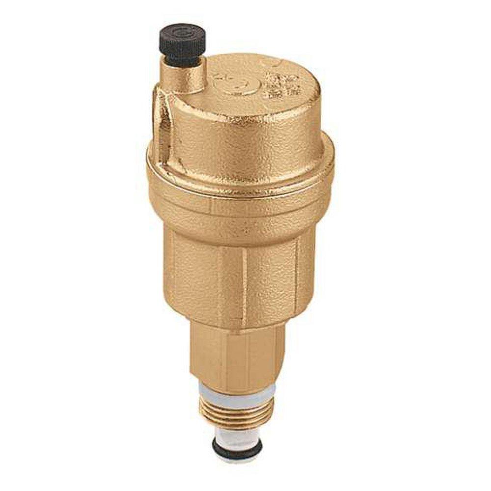 Caleffi North America MNPT 150 psi Brass Automatic Air Vent with Service Check Valve 
