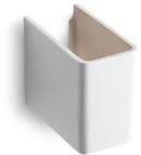 13 in. Fireclay Shroud in White