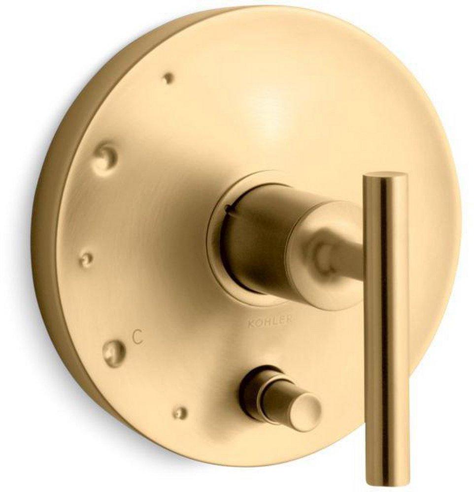 Single Handle Shower Faucet in Vibrant® Moderne Brushed Gold Trim