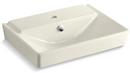 23-5/8 x 18-5/16 in. Pedestal Bathroom Sink Basin with Single Faucet Hole Biscuit