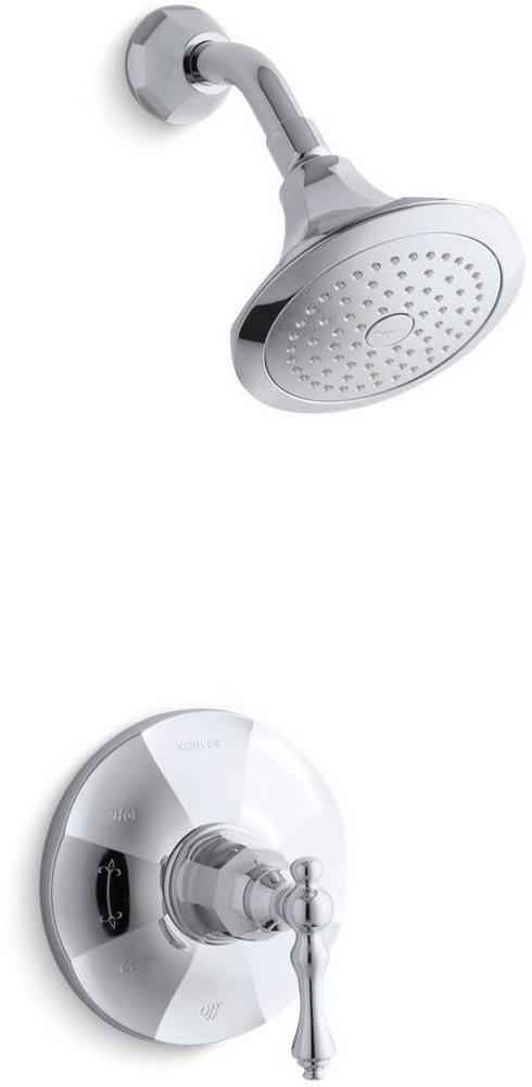 KOHLER Polished Chrome Shower Faucet Trim with Single Lever Handle 