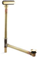 KOHLER Vibrant&reg; Polished Brass 23-1/16 in. Brass Toe-Tap Drain 