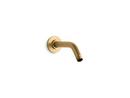 7-1/2 in. Wall Mount Shower Arm and Flange in Vibrant Moderne Brushed Gold