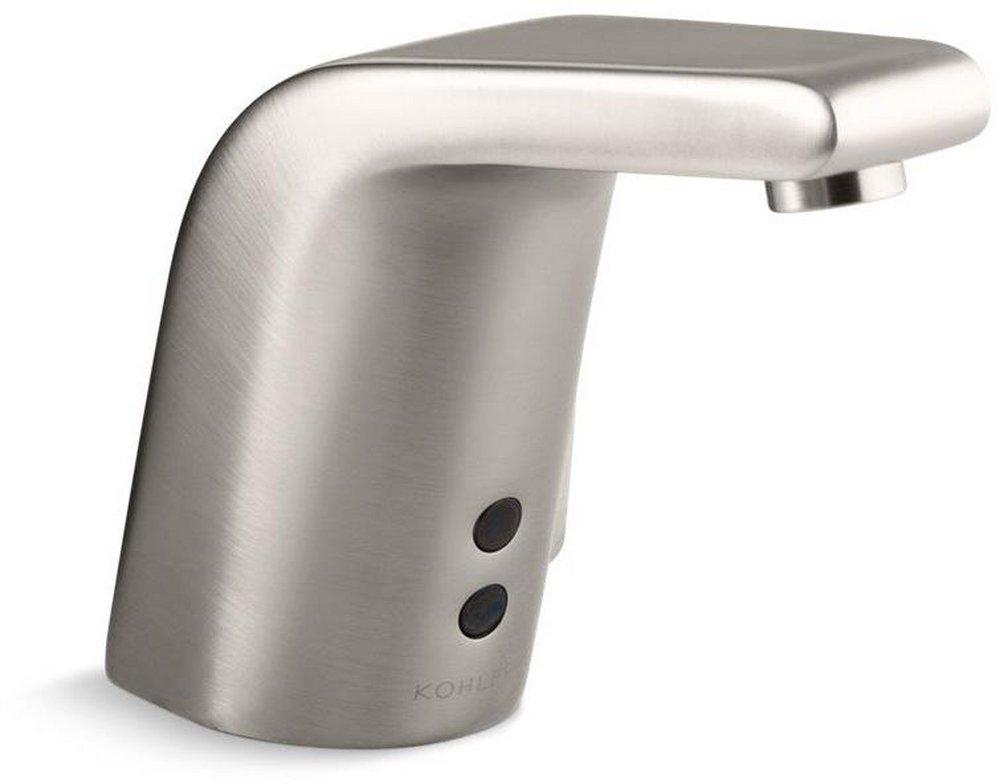 KOHLER Vibrant&reg; Stainless 0.5 gpm Single Hole Deck Mount Sensor Bathroom Sink Faucet 