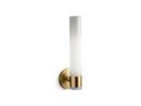 24W 1-Light Compact Fluorescent 4-Pin Vanity Fixture in Vibrant® Moderne Brushed Gold