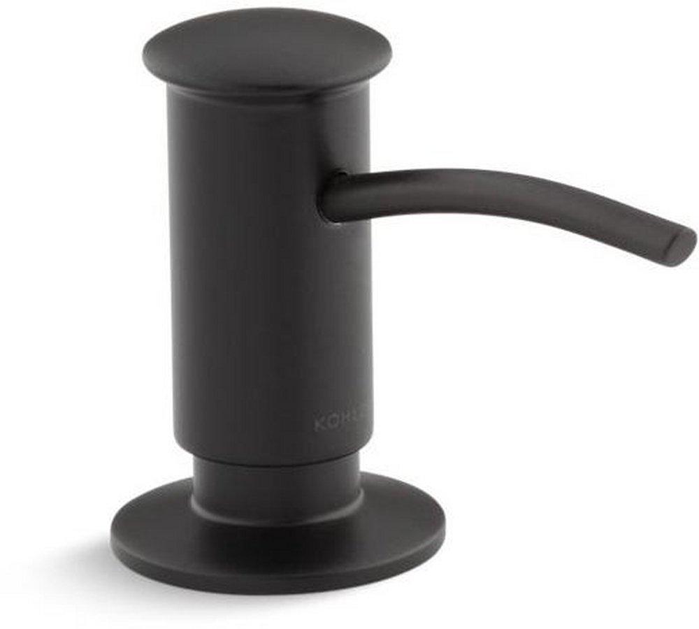 KOHLER Matte Black 16 oz. 3-1/16 in. Soap & Lotion Dispenser 