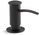 KOHLER Matte Black 16 oz. 3-1/16 in. Soap & Lotion Dispenser 
