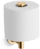 Wall Mount Toilet Tissue Holder in Vibrant Moderne Brushed Gold