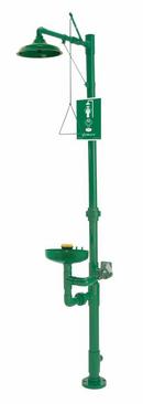 Corrosion Resistant PVC Plastic Shower & Eye/Wash Station in Green