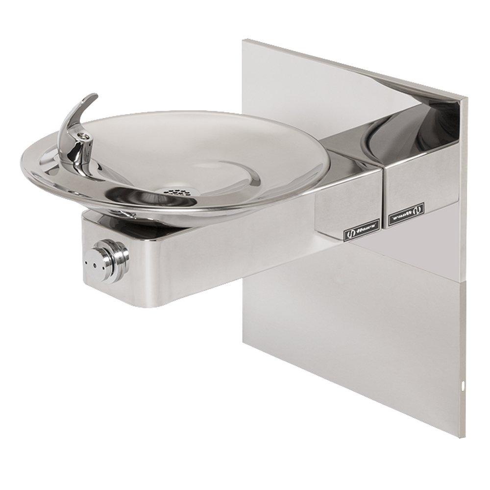 Haws&reg; Polished Stainless Barrier Free Wall Mount Fountain with Access Panel 