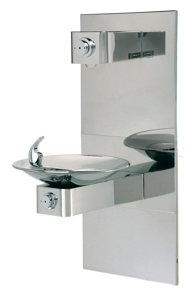 Haws&reg; Polished Stainless Barrier Free Wall Mount Fountain with Access Panel 