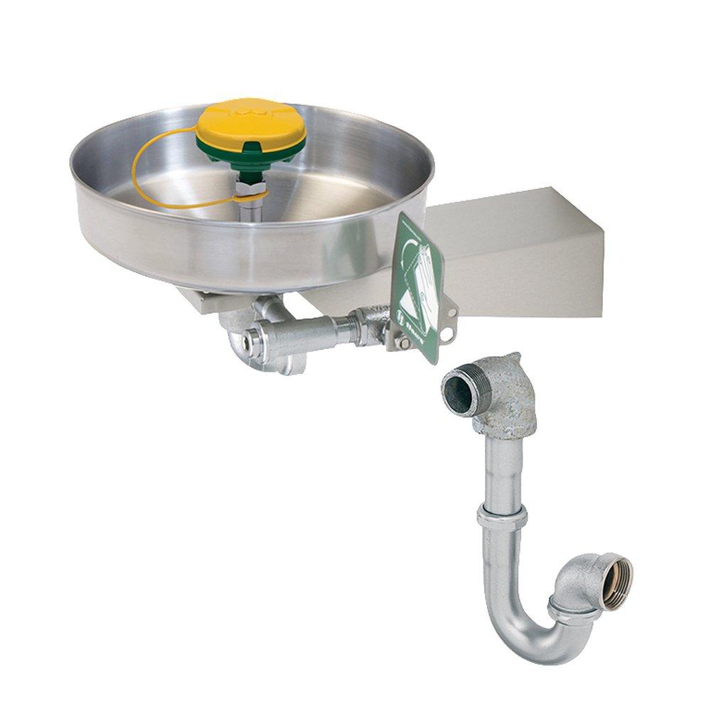 Haws&reg; Chrome Stainless Steel Wall Mount ADA Eye Wash Fountain 