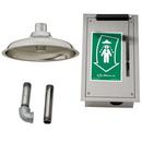 Haws&reg; Polished Stainless Emergency Drench Shower with Pull-Down Lever Ball Valve 