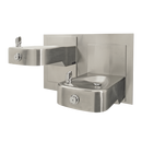 Haws&reg; Satin Stainless Steel Hi-Lo ADA Wall Mount Drink Fountain 