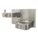 Haws&reg; Satin Stainless Steel Hi-Lo ADA Wall Mount Drink Fountain 