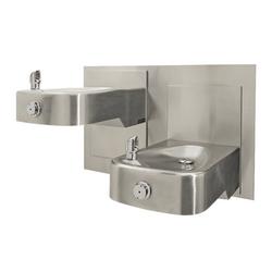 Hi-Lo ADA Wall Mount Drink Fountain in Satin Stainless Steel