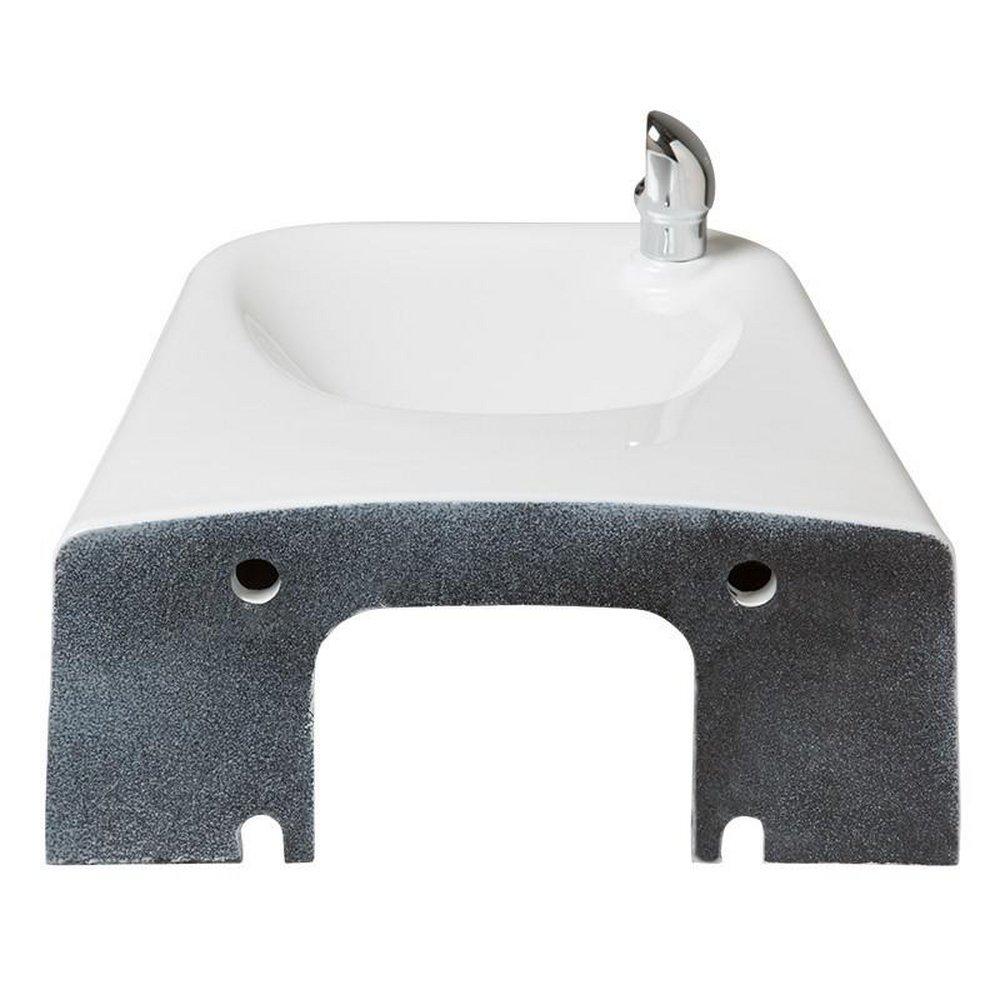 Haws&reg; White ADA Wall Mount Drinking Fountain 