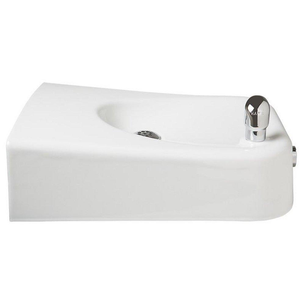 Haws&reg; White ADA Wall Mount Drinking Fountain 