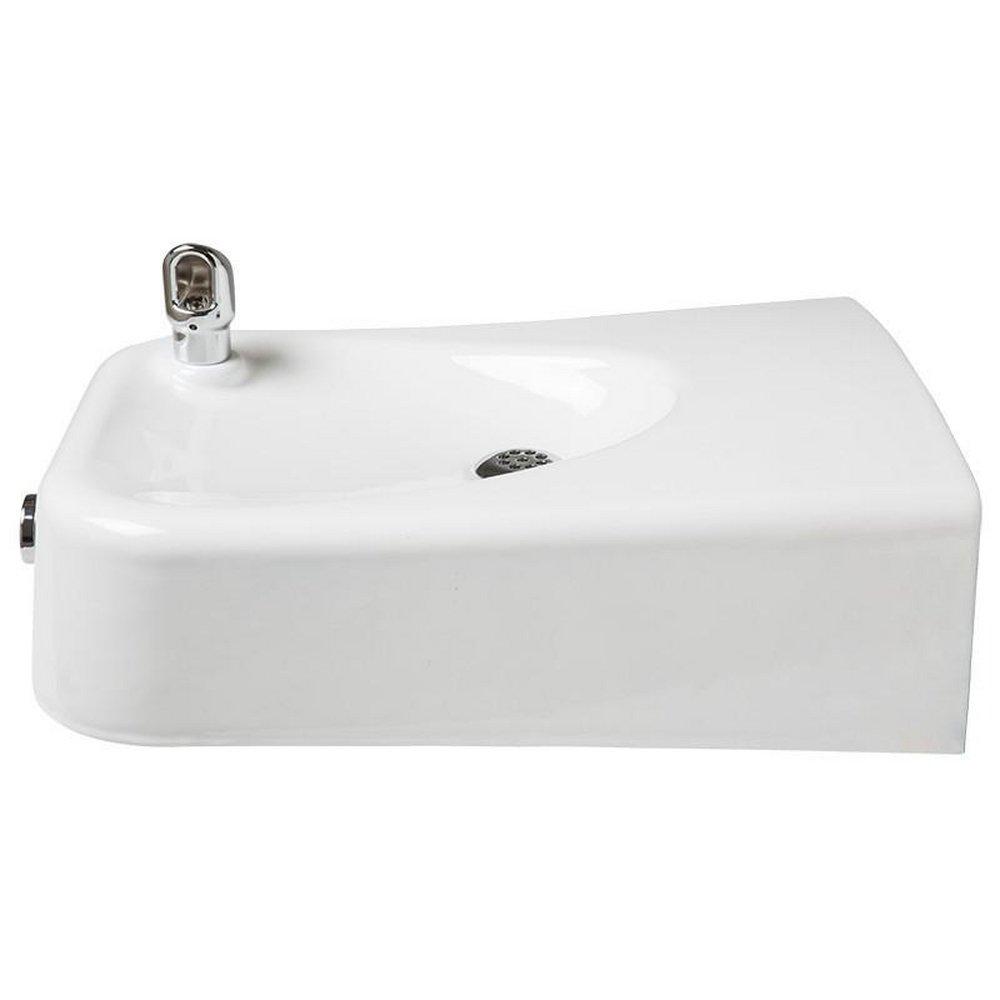 Haws&reg; White ADA Wall Mount Drinking Fountain 