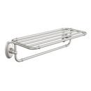 Moen Brushed Nickel 26-4/5 in. Stainless Steel and Zinc Bathroom Shelf 