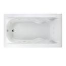 American Whirlpool White 72 x 42 in. Whirlpool Drop-In Bathtub Left Drain 
