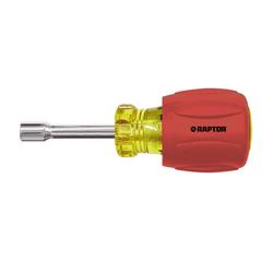 1/4 in. Stubby Magnetic Tip Nut Driver in Red