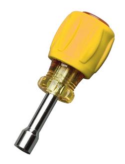 5/16 in. Stubby Magnetic Tip Nut Driver in Yellow